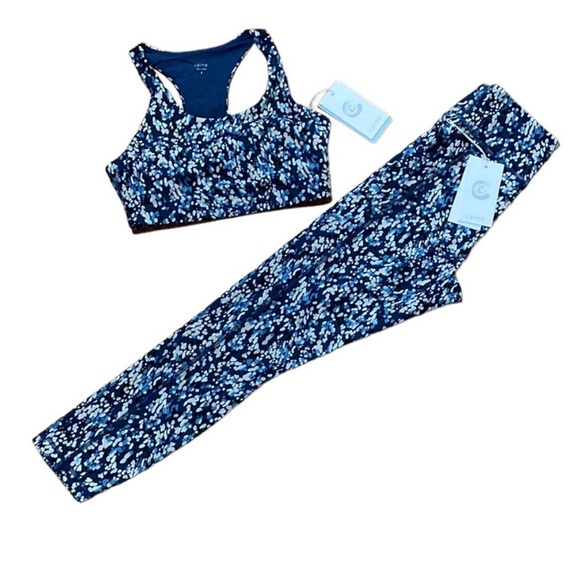 Johnny Was Calme 2X Workout Set Endurance High Waist/Removable cups bra - Picture 4 of 9